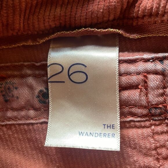 Anthropologie Pilcro the Wanderer Distressed Corduroy Pants - 26 - Picture 7 of 12